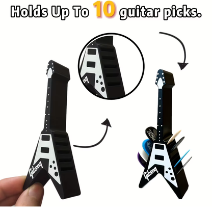 Soporte para púas de guitarra vintage portátil