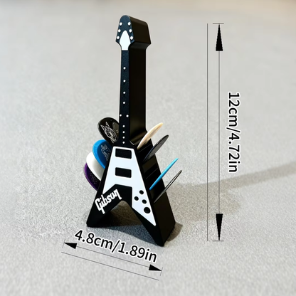 Soporte para púas de guitarra vintage portátil