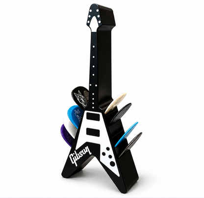 Soporte para púas de guitarra vintage portátil