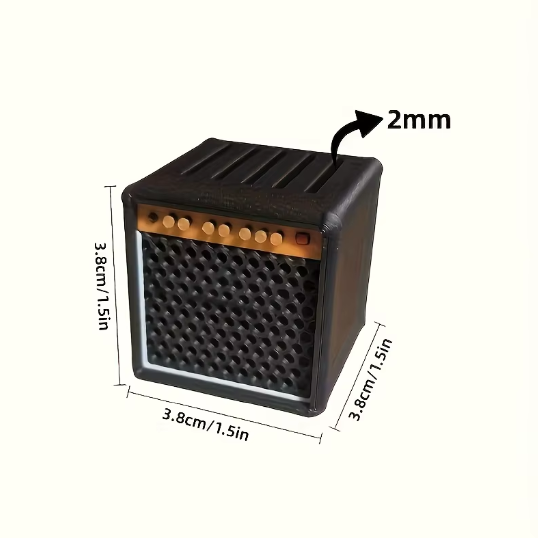 Soporte para púas de guitarra vintage portátil