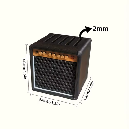 Soporte para púas de guitarra vintage portátil